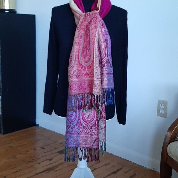 Pashmina multicolored scarf   - Picture 1 of 9